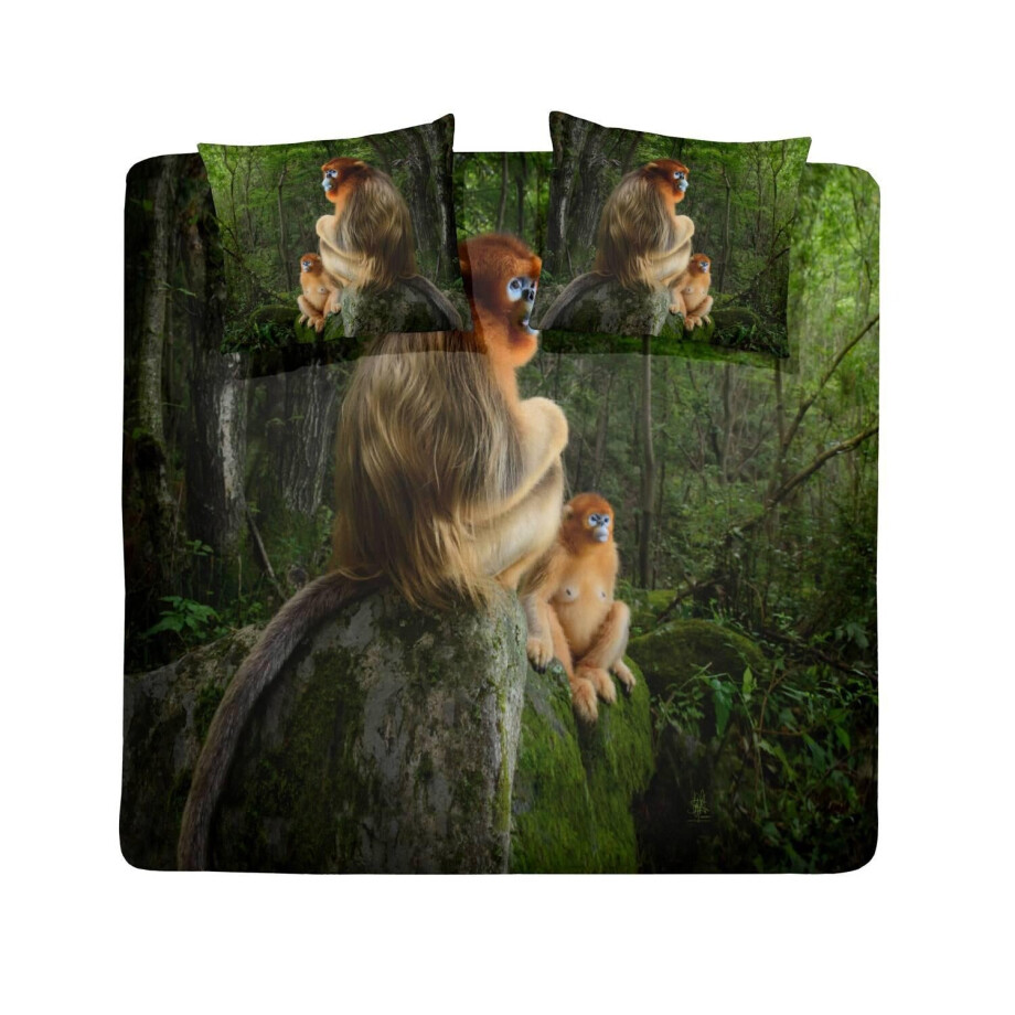 Dekbedovertrekset Monkey | Damai afbeelding 1