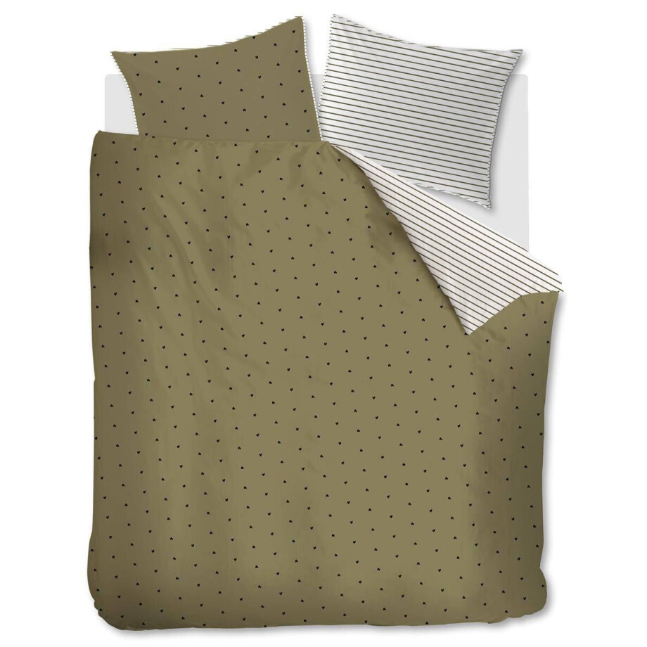 Dekbedovertrekset Striped Hearts | vtwonen bed&bath Dekbedovertrekset Striped Hearts | vtwonen bed&bath afbeelding 1