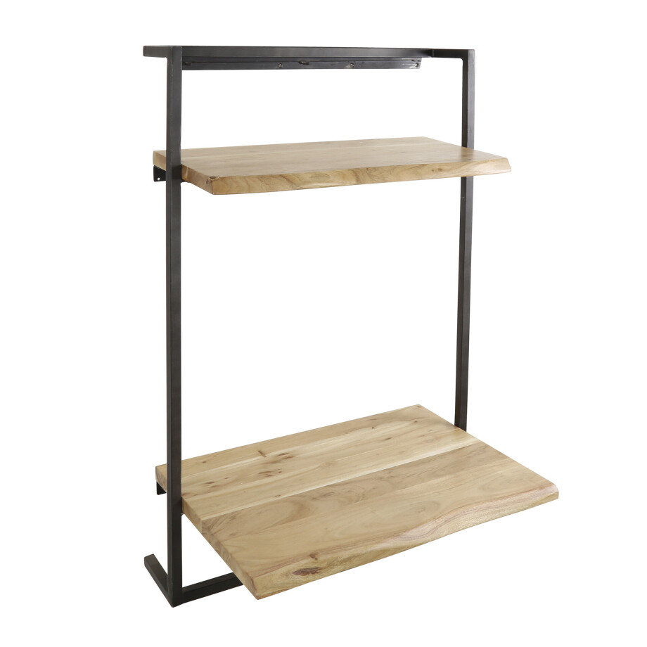 Desk / wandbureau air solid 65 cm breed acaciahout afbeelding 1