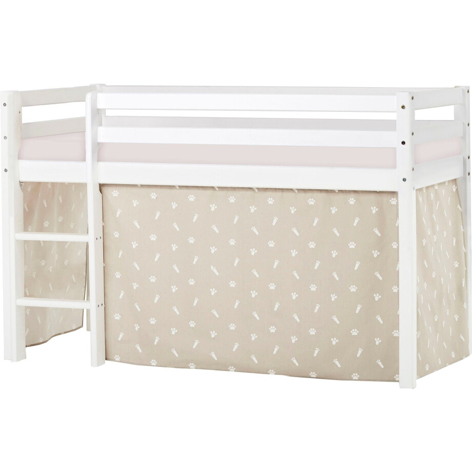 Hoppekids Hoogslaper ECO Dream, kinderbed, speelbed, halfhoog bed van massief hout afbeelding 1