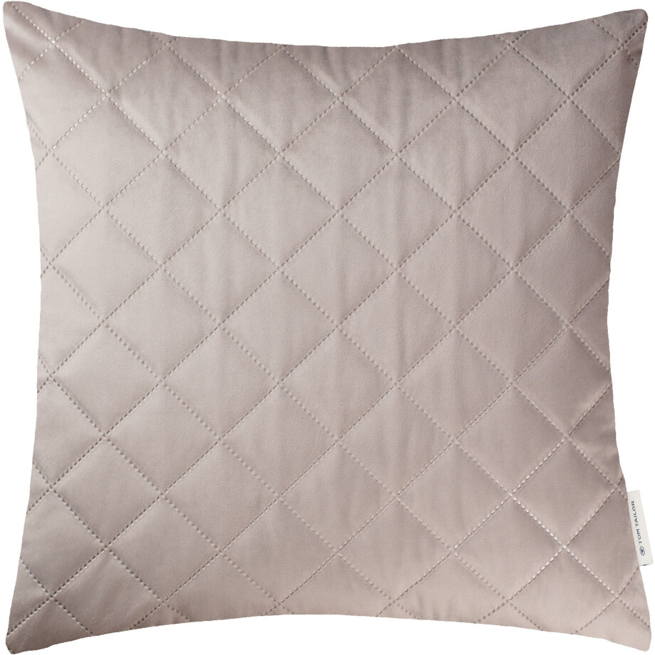TOM TAILOR HOME Sierkussen FrenchVelvet Quilt Kussenovertrek zonder vulling(1 stuk) afbeelding 1