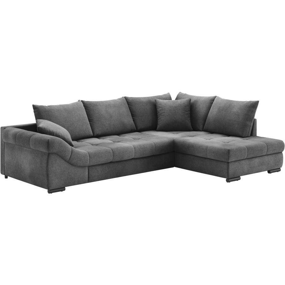 Mr. Couch Hoekbank Allegro DuraFlex, L-vorm Hochschläfer beduitbreiding, koudschuimvering, tot 140 kg belastbaar afbeelding 1