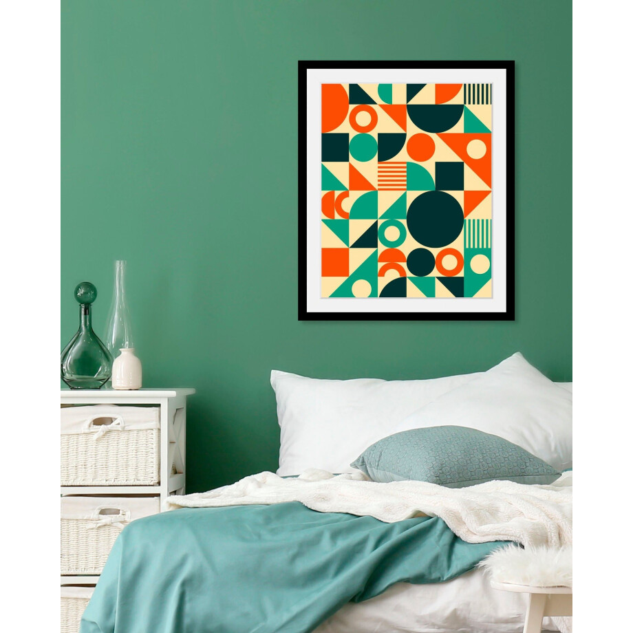 me gusta Vloerkleed Faye 325 Platte stof, bedrukt motief, woonkamer, eetkamer afbeelding 1