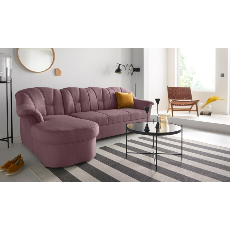 DOMO collection Hoekbank Papenburg, tijdloze rugsteppingen, elegante vormtaal, L-vorm afbeelding 1