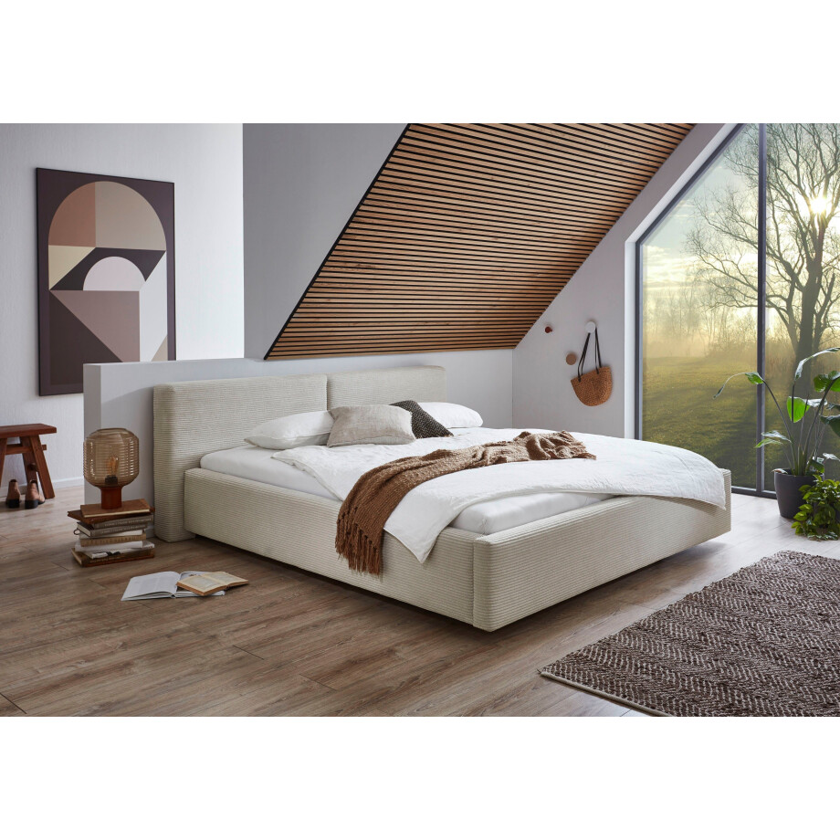meise.möbel Gestoffeerd bed Cube optioneel met matras en bedlade afbeelding 1