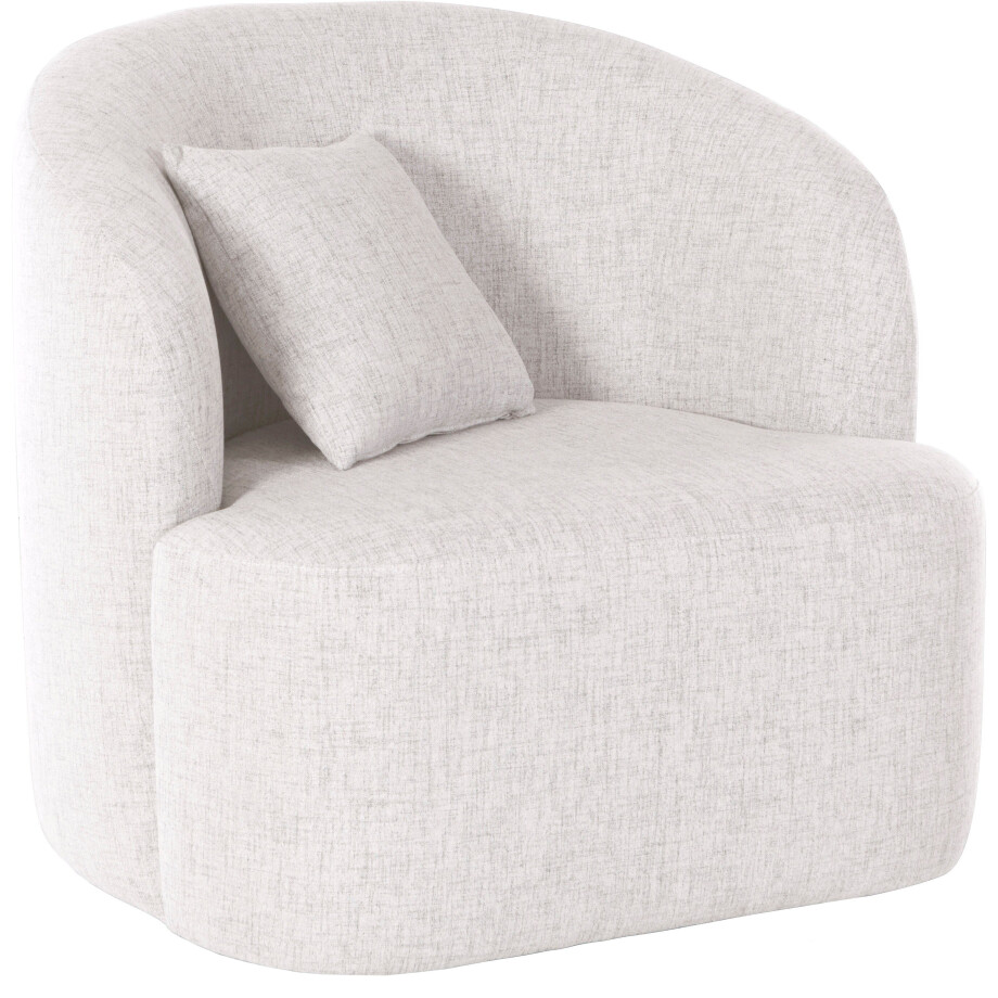 LeGer Home by Lena Gercke Draaibare fauteuil Dilara afgeronde rugleuning en front, in 3 stofkwaliteiten afbeelding 1