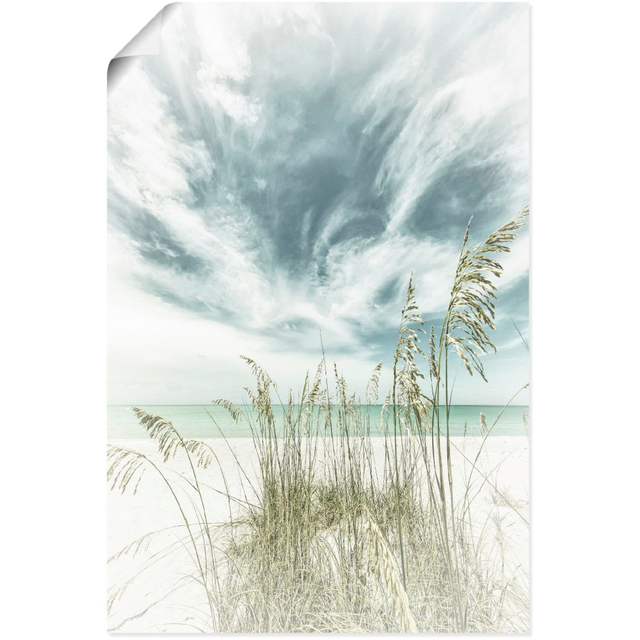 Artland Artprint Hemelse stilte aan het strand vintage als artprint van aluminium, artprint voor buiten, artprint op linnen, poster, muursticker afbeelding 1