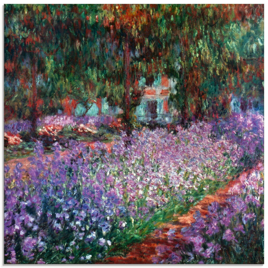 Artland Print op glas De tuin van de kunstenaar bij Giverny afbeelding 1