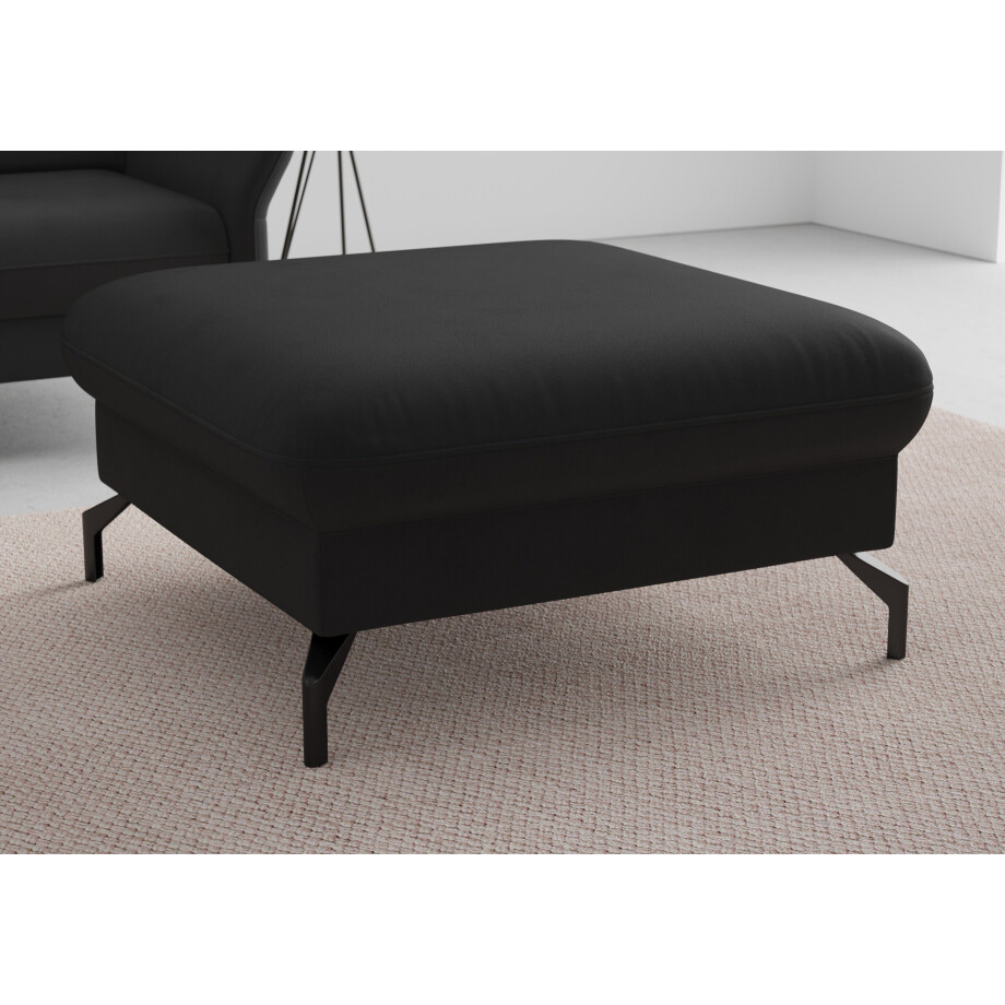 sit&more Hocker Fashion met binnenvering, met hoogwaardige, zwarte metalen poten afbeelding 1