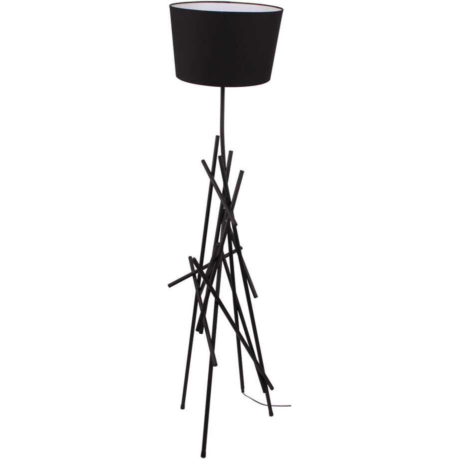SPOT Light Staande lamp GLENN van metaal, met flexibele stoffen kap, origineel design afbeelding 1