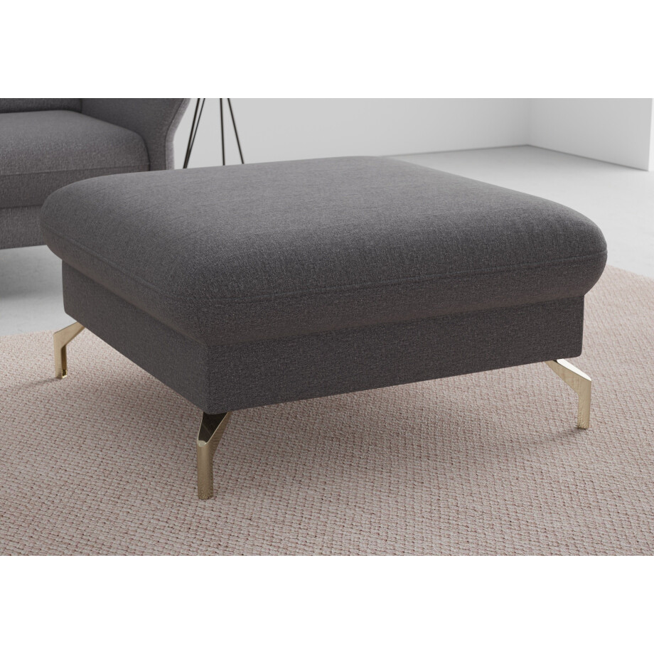 sit&more Hocker Fashion met binnenvering, met gesatineerde nikkel poten afbeelding 1