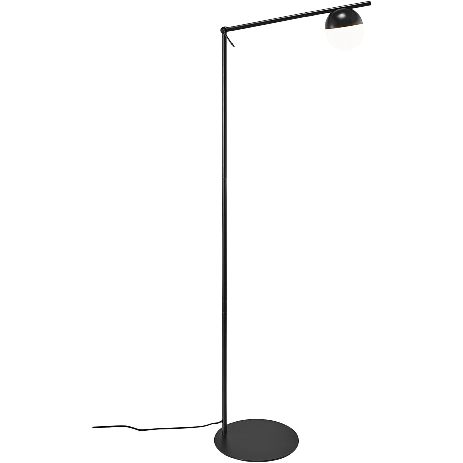 Nordlux Staande lamp CONTINA Textiel kabel, met de mond geblazen opaal glas afbeelding 1