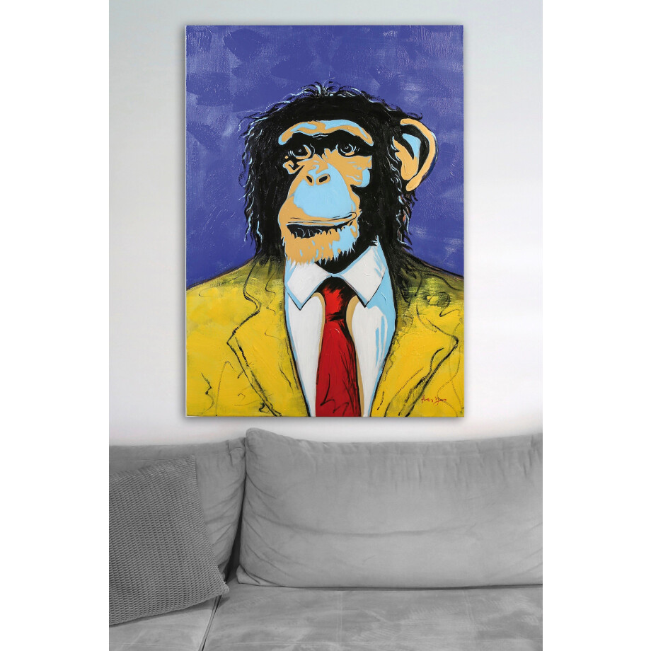 Casablanca by Gilde Artprint op linnen Afbeelding van aap pop art (1 stuk) afbeelding 1