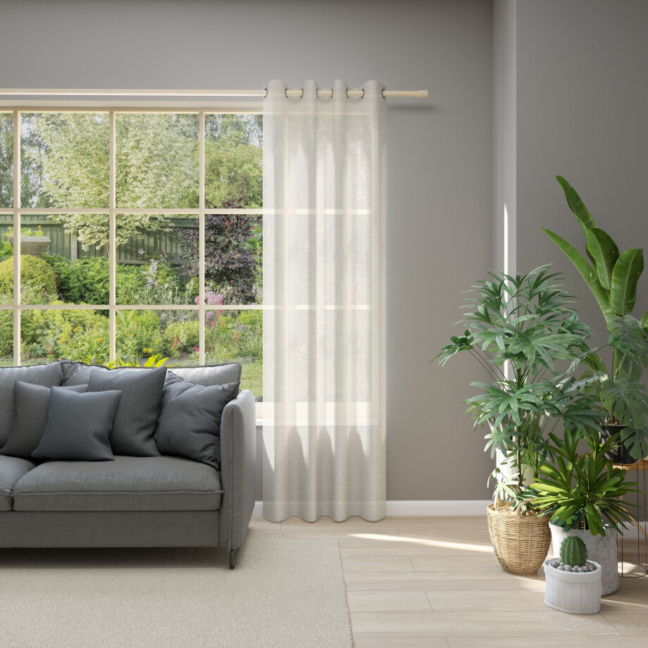 Neutex for you! Gordijn Allure Ooggordijn met metalen ogen, breedte 140 cm, op maat (1 stuk) afbeelding 1