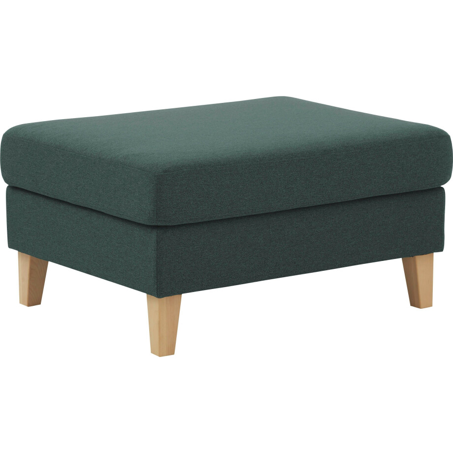 ATLANTIC home collection Hocker Mailo Afm. (bxdxh): 88x69x45 cm, met massief houten poten afbeelding 1