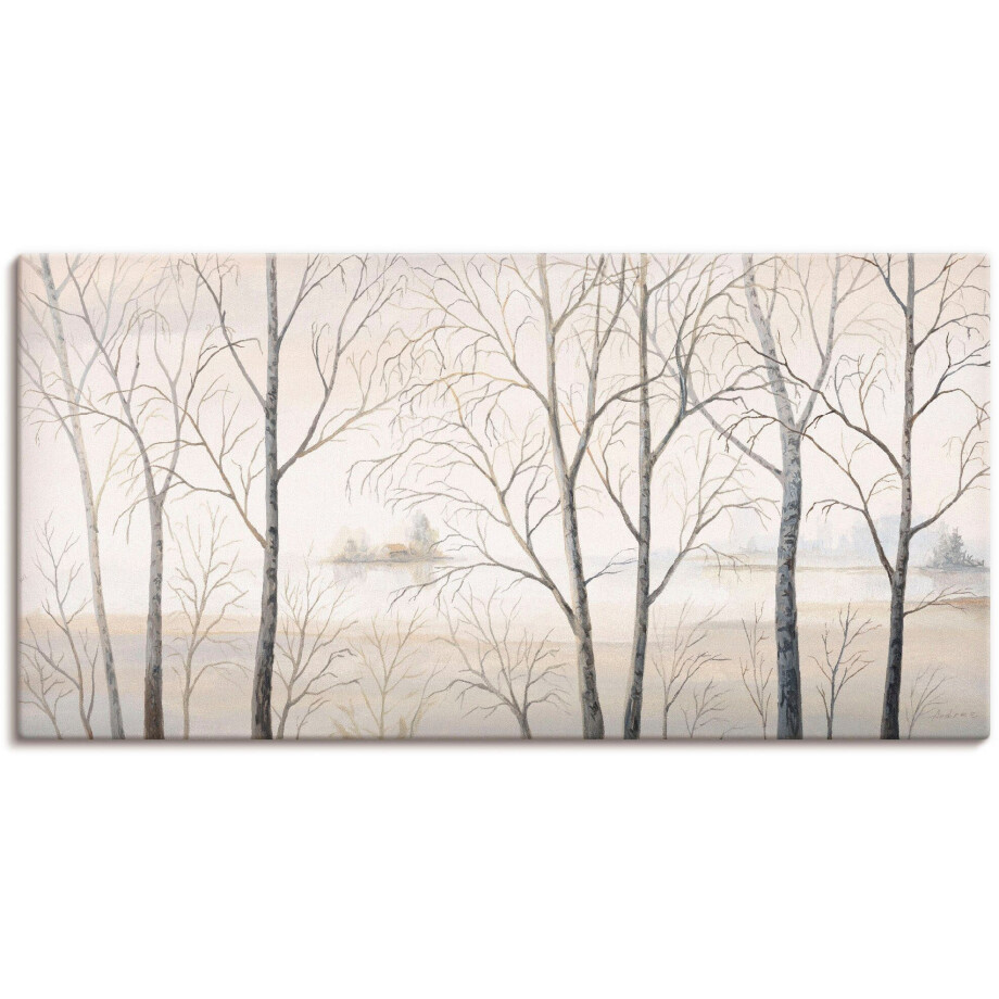 Artland Artprint op linnen Rode klaproos III gespannen op een spieraam afbeelding 1