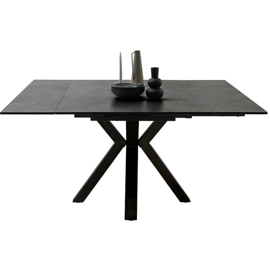 MCA furniture Eettafel PALLINI uitschuifbare tafel 90-150 cm Keramiek, metaal, lengteschuif, uittrekbaar, tafelblad 13 mm afbeelding 1