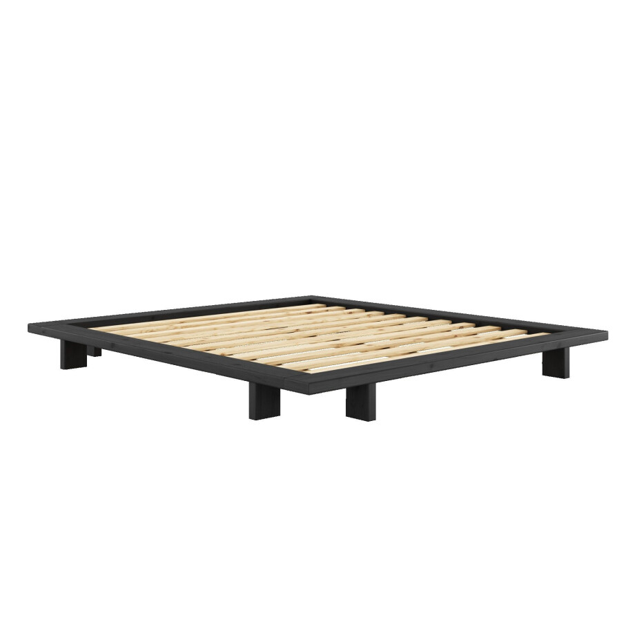 Karup Bedframe JAPAN BED vloerbed, houten frame, futonbed, houten bed Massief houten bed met lattenbodem, massief grenen, bed zonder hoofdeinde afbeelding 1