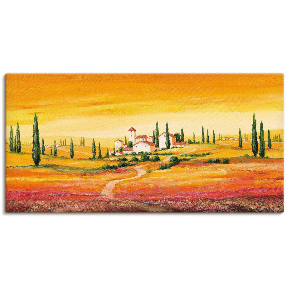 Artland Artprint Schitterend Toscaans landschap als artprint van aluminium, artprint voor buiten, artprint op linnen, poster, muursticker afbeelding 1