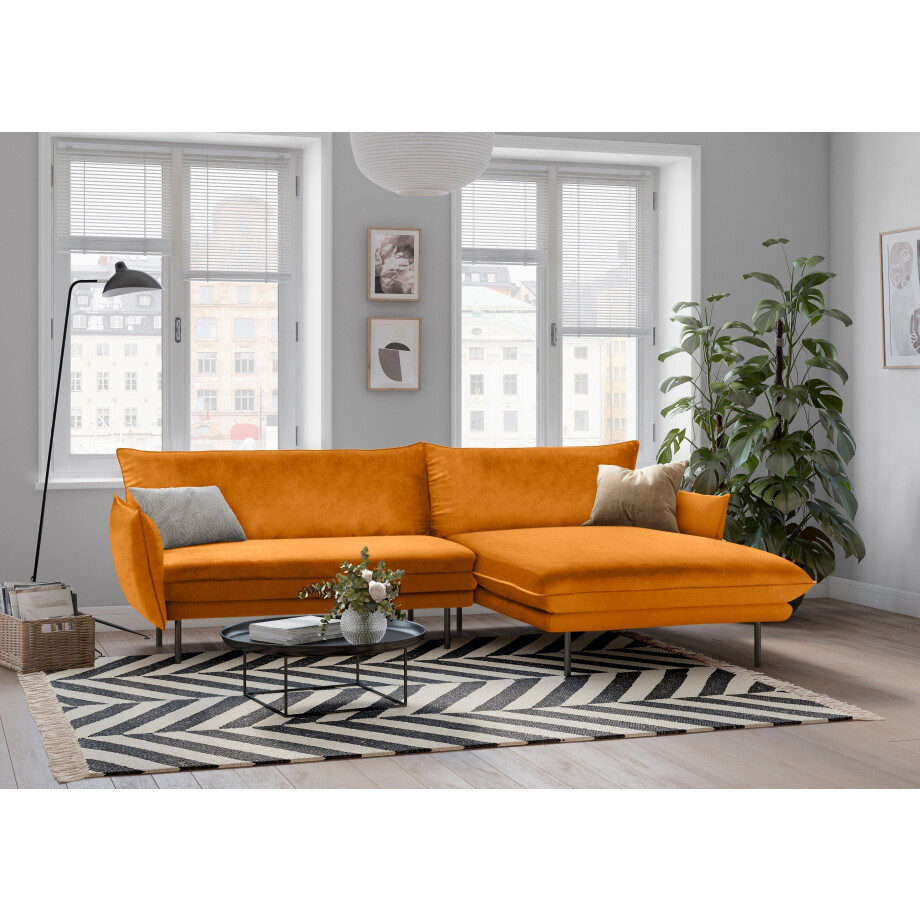andas Hoekbank Stine L-vorm Bijzonder design door kussen-look en opstaande naad, by Morten Georgsen afbeelding 