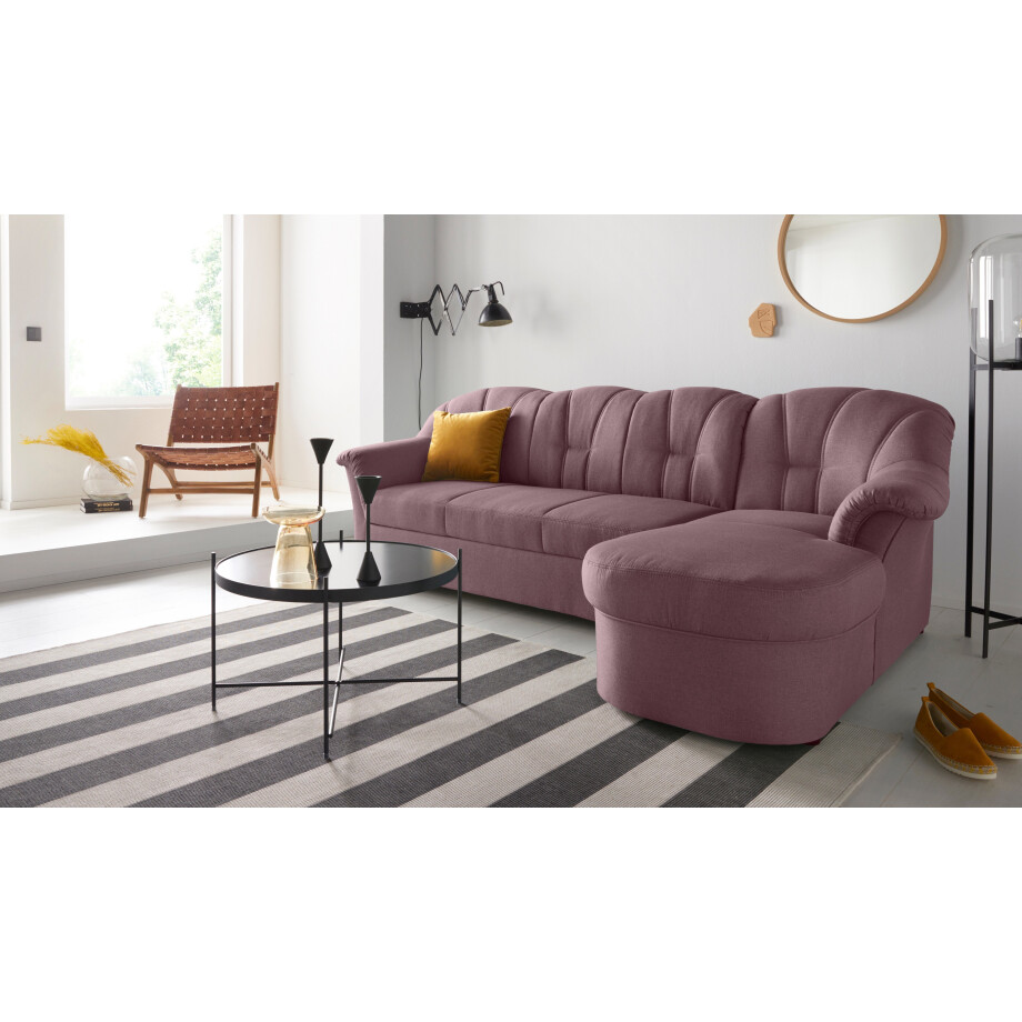 DOMO collection Hoekbank Papenburg, tijdloze rugsteppingen, elegante vormtaal, L-vorm afbeelding 1