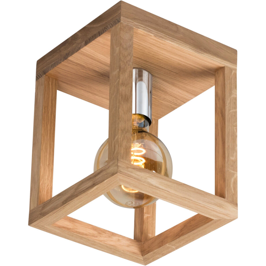 SPOT Light Plafondlamp KAGO Natuurproduct van eikenhout met FSC-certificaat afbeelding 1