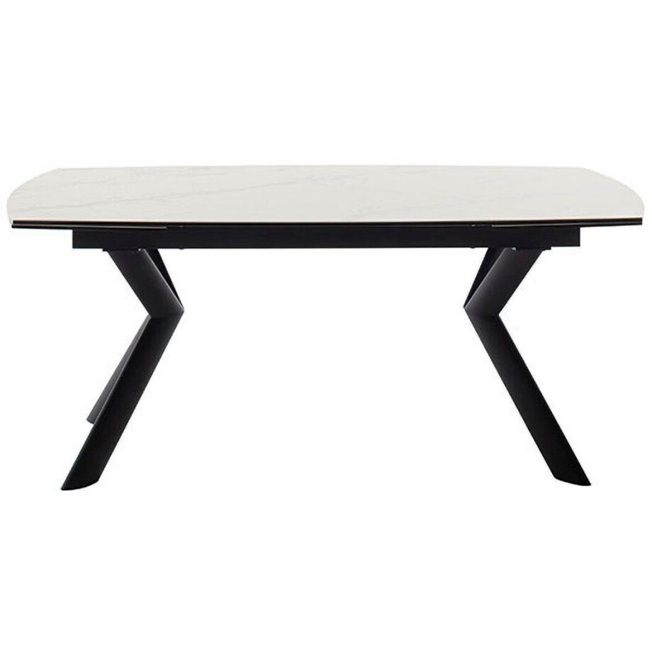 MCA furniture Eettafel OSSANA vierpoot tafel 180-260 cm Keramiek, metaal, eindschuif, uittrekbaar, tafelblad 13 mm, 8-10 personen afbeelding 1