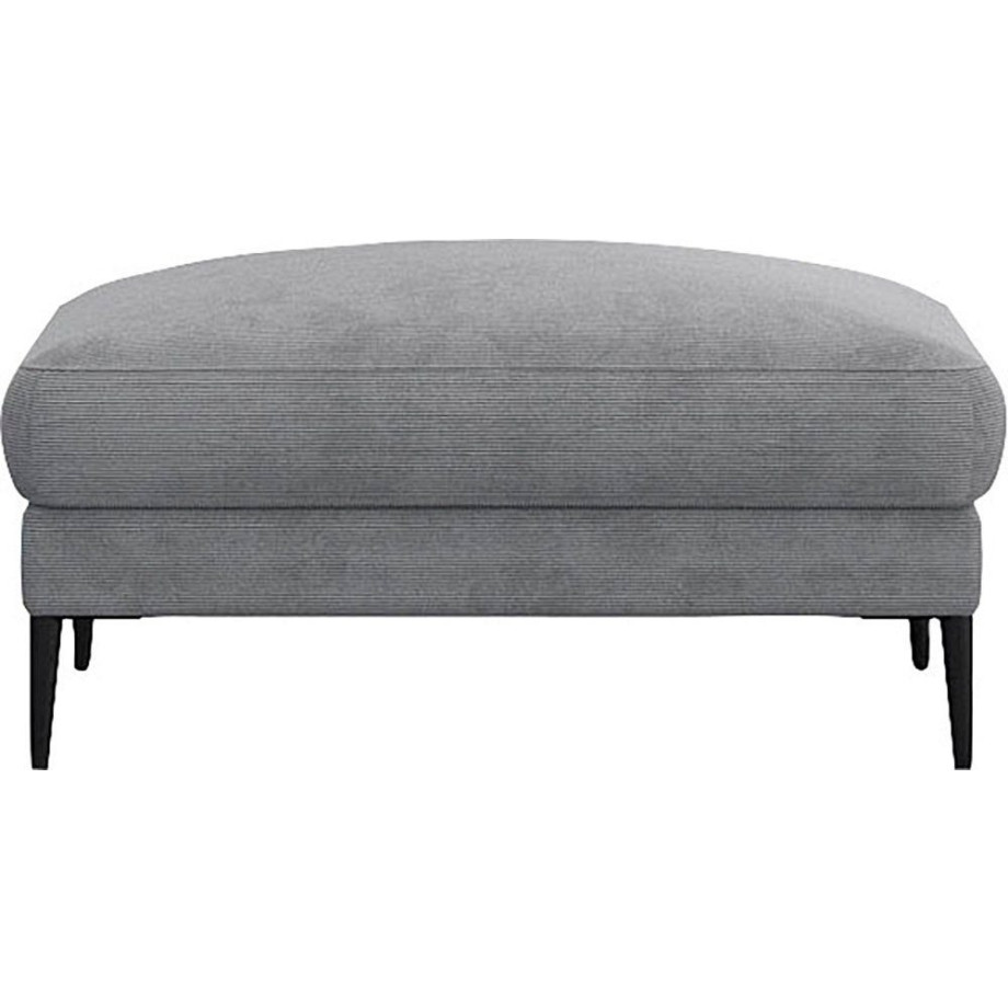 FLEXLUX Poef Belle gestoffeerde hocker, zithocker Scandinavisch design, in een sublieme verwerking afbeelding 1