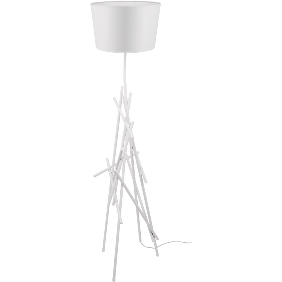 SPOT Light Staande lamp GLENN van metaal, met flexibele stoffen kap, origineel design afbeelding 1