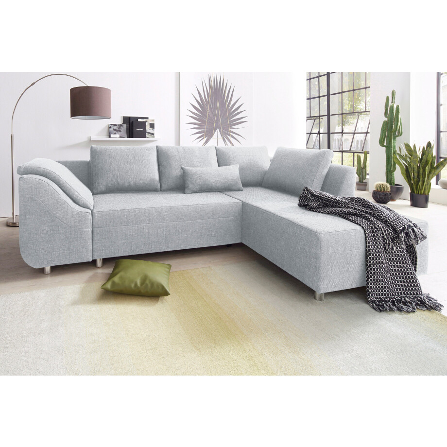 COLLECTION AB Hoekbank Sally L-vorm met en zonder slaapfunctie, inclusief losse rug- en sierkussens afbeelding 1