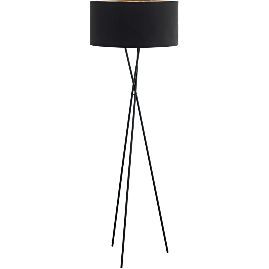 EGLO Staande lamp FONDACHELLI wit nikkel / ø 51 x h 151,5 cm / hoogwaardige staande lamp afbeelding 1