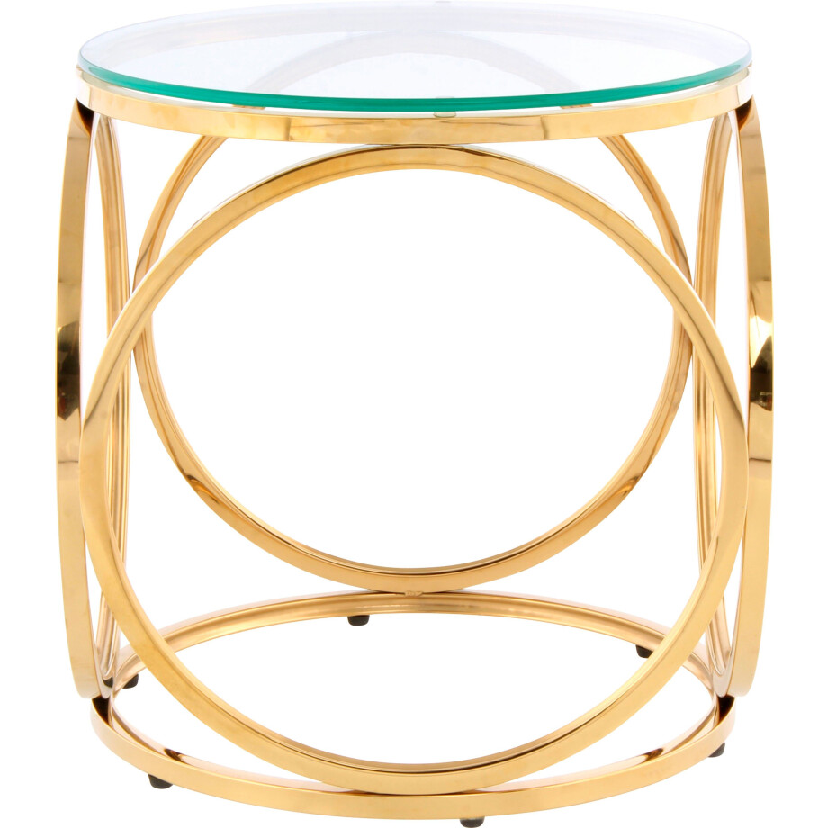 Kayoom Bijzettafel Whitney 125, bijzettafel met open ontwerp, frame van metaal Glamoureus design, hoogwaardige afwerking, onderhoudsvriendelijk (1 stuk) afbeelding 1