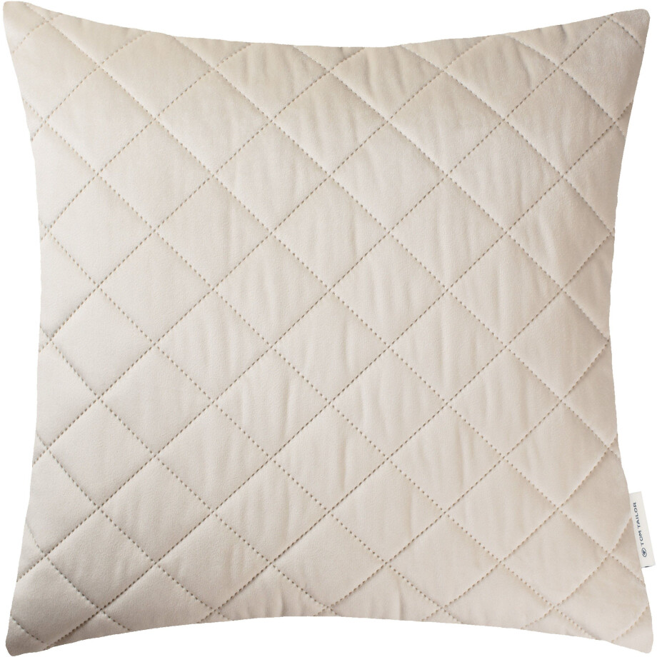 TOM TAILOR HOME Sierkussen FrenchVelvet Quilt Kussenovertrek zonder vulling(1 stuk) afbeelding 1