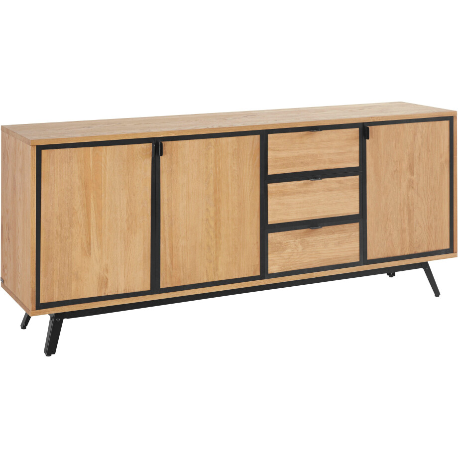 INOSIGN Dressoir Malu Commode met magnetvergrendeling op de deuren, van massief grenenhout afbeelding 1