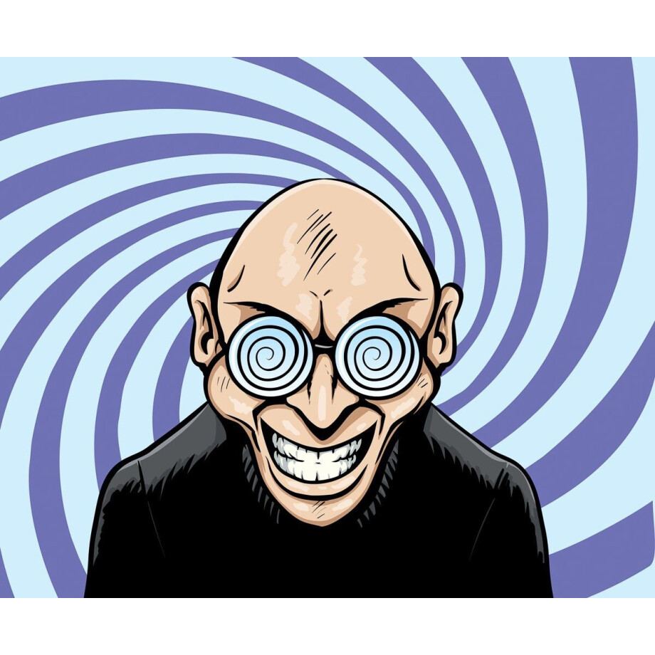 Papermoon Fotobehang Hypno Googles Man Vliesbehang, eersteklas digitale print afbeelding 1