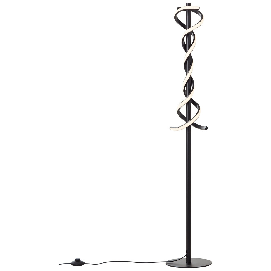 Brilliant Leuchten Staande ledlamp Amalie 2100 lm, hoogte 128 cm, metaal/kunststof, zwart afbeelding 1