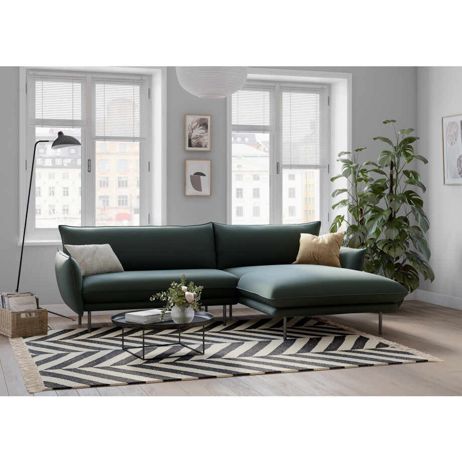 andas Hoekbank Stine L-vorm Bijzonder design door kussen-look en opstaande naad, by Morten Georgsen afbeelding 1