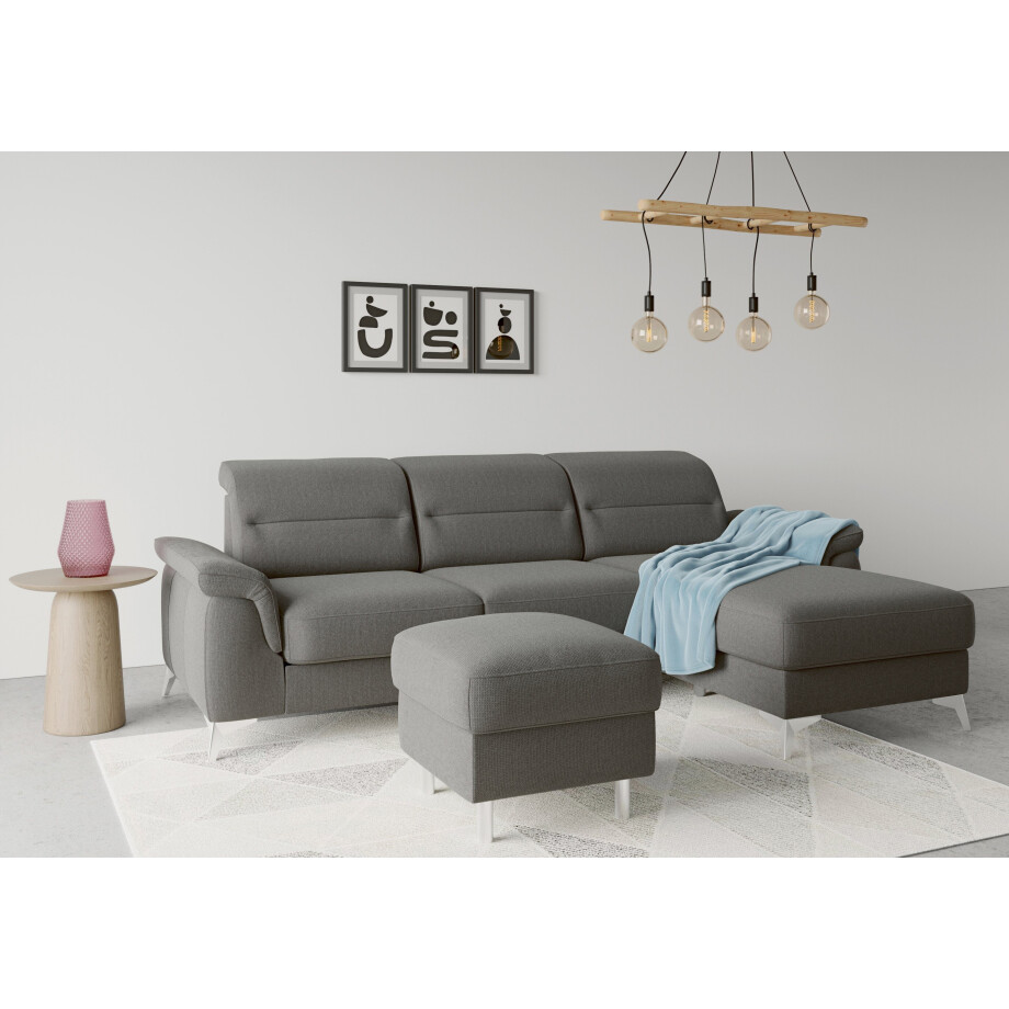 sit&more Hocker met bergruimte Sinatra Zitoppervlak is afneembaar, chroomkleurige, metalen poten afbeelding 