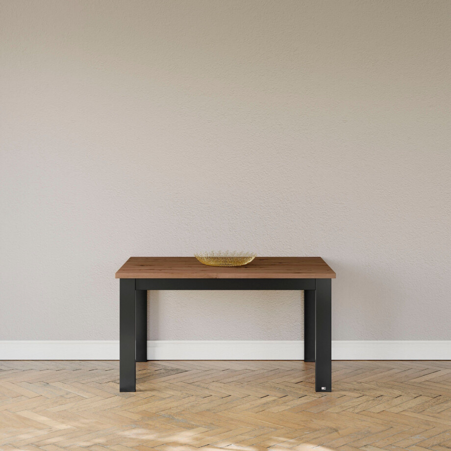 set one by Musterring Eettafel York in 3 kleurvarianten en 4 maten verkrijgbaar, met eiken plaat afbeelding 1