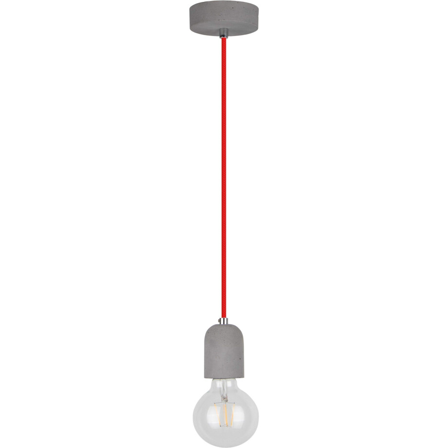 SPOT Light Hanglamp Amory Hanglamp, echt beton - met de hand gemaakt, textielen kabel, natuurproduct (1 stuk) afbeelding 1