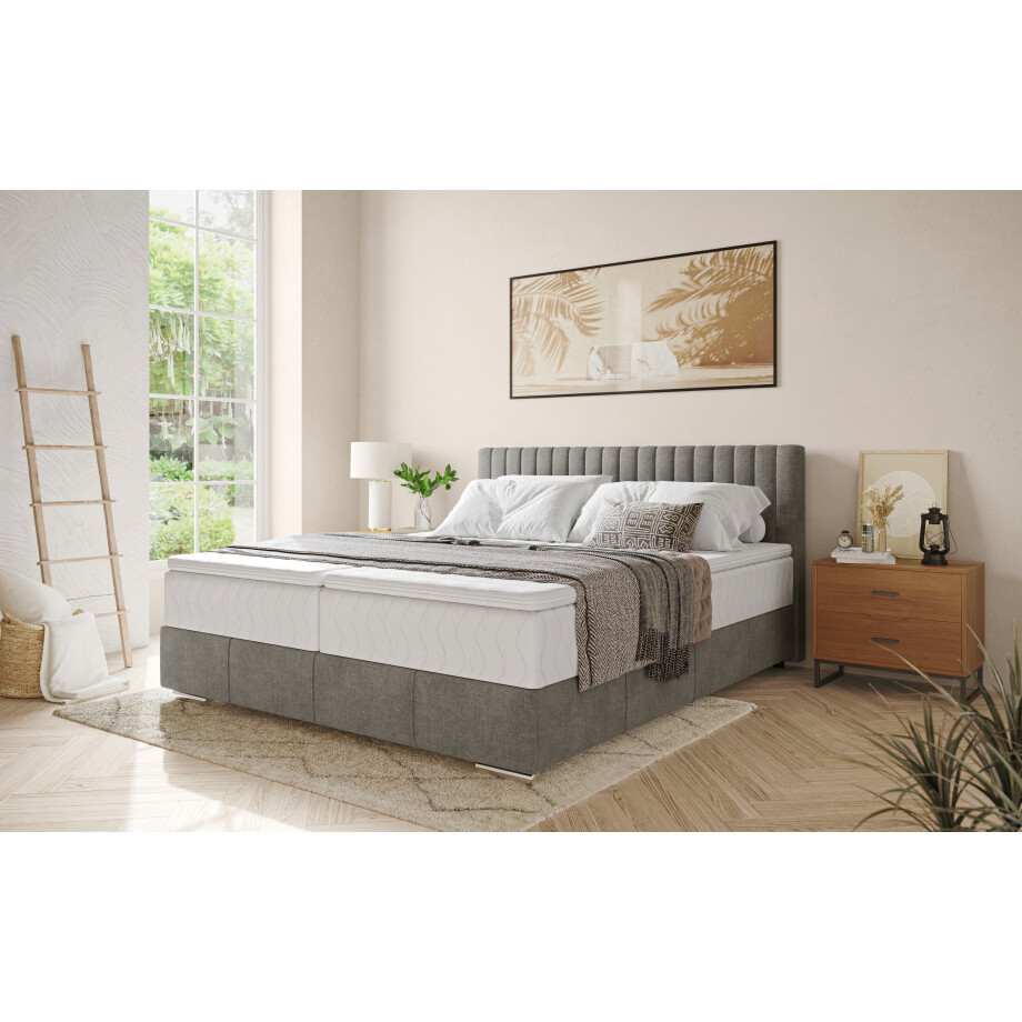 INOSIGN Boxspring Thor met bedbodem, incl. matras, topverkoper Topmatras en sierkussen, in verschillende hardheden beschikbaar afbeelding 1