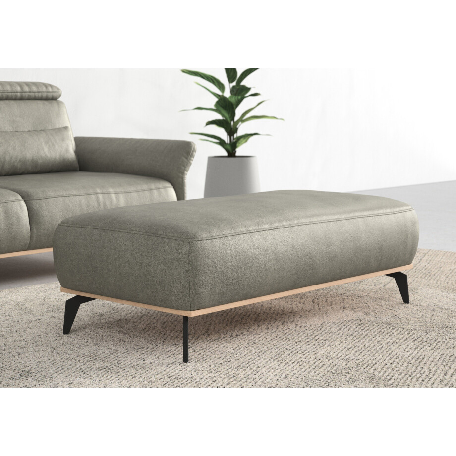 Places of Style Hocker Fjord Met een houten lijst van massief beuken eikenkleurig, met poten 15 cm hoog afbeelding 1