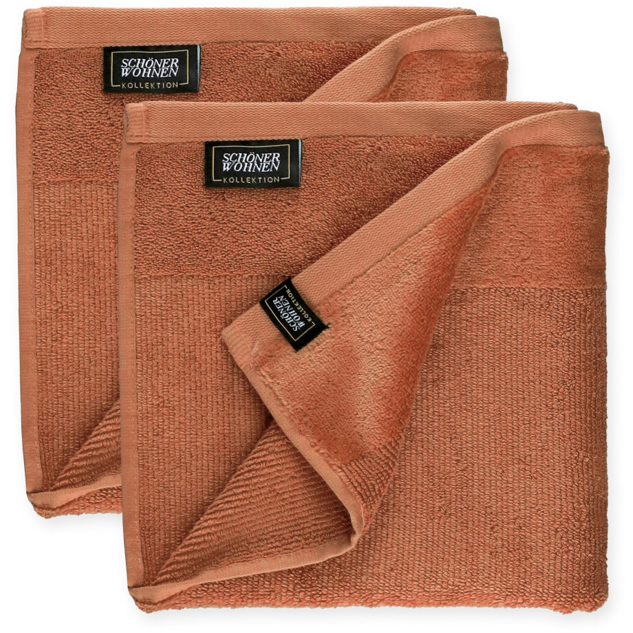 SCHÖNER WOHNEN-KOLLEKTION Handdoeken Sense met veloursrand, huidvriendelijke airtouch kwaliteit, super zacht (2 stuks) afbeelding 1