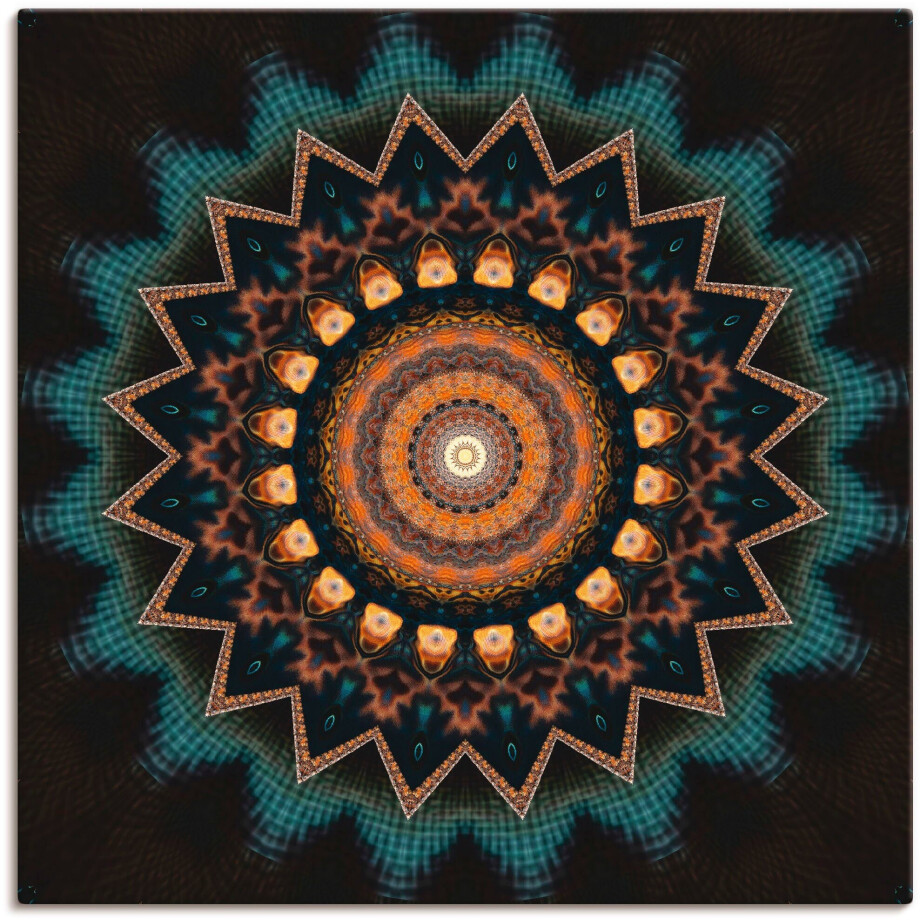 Artland Artprint Mandala kosmisch bewustzijn als artprint van aluminium, artprint voor buiten, artprint op linnen, poster, muursticker afbeelding 1