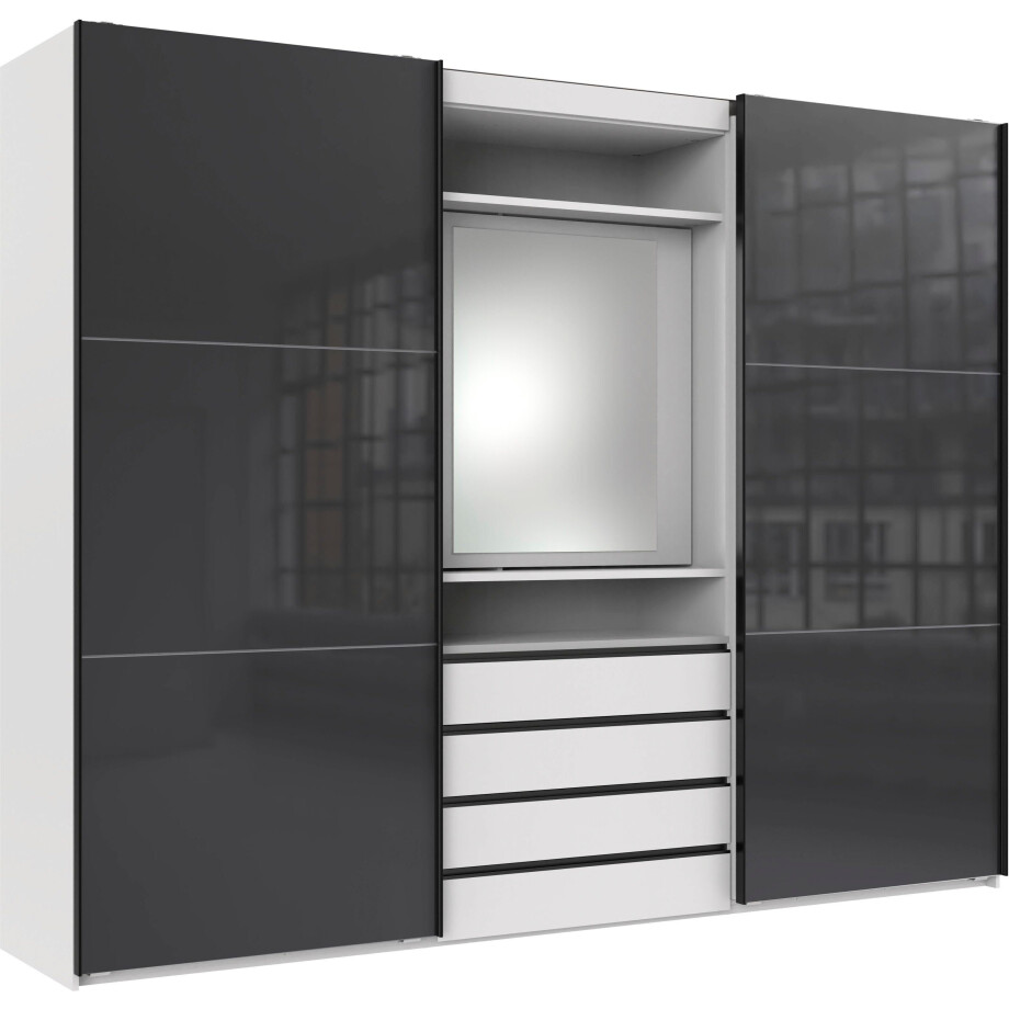 Wimex Schuifdeurkast Magic by fresh to go met draaibare spiegeldeur afbeelding 1