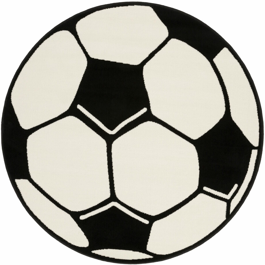 HANSE Home Kindervloerkleed Voetbal Kindervloerkleed, antislip, korte pool, voetbal, kinderkamer, spel afbeelding 1