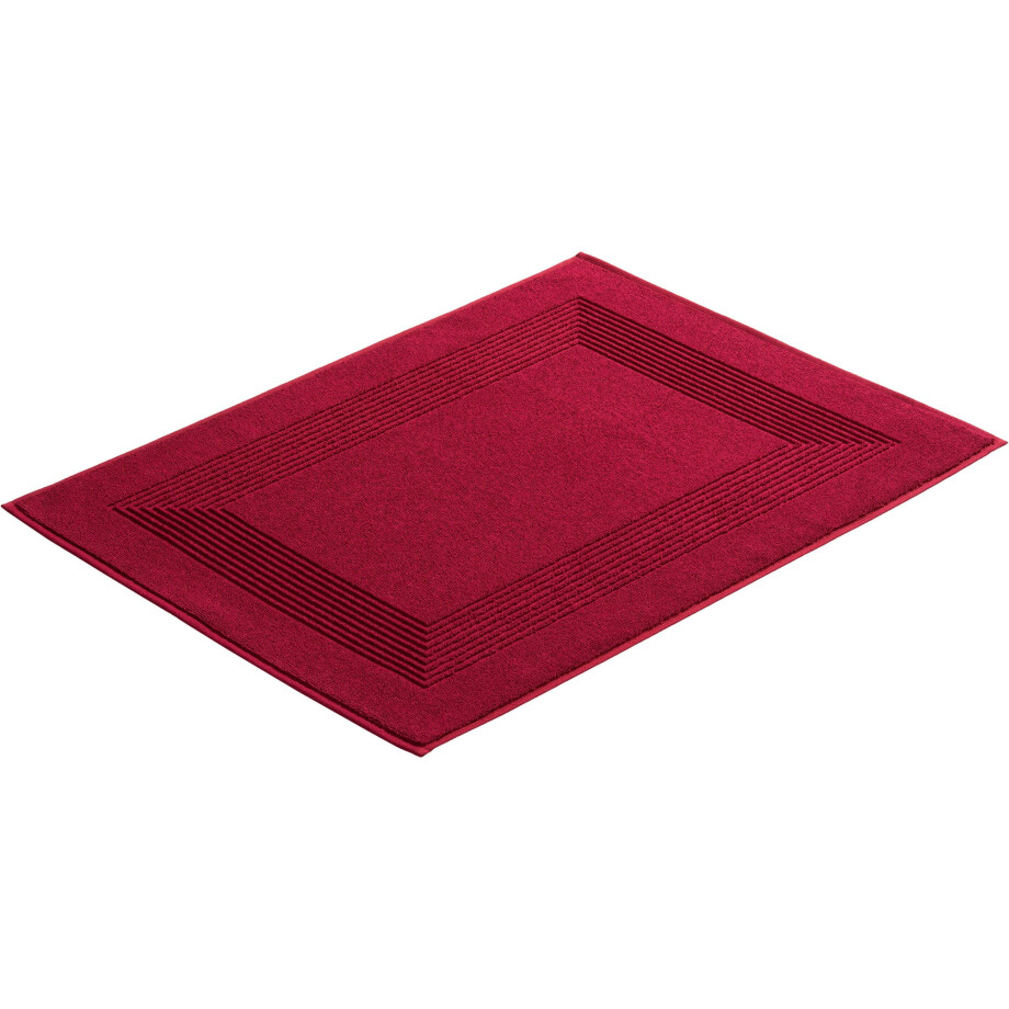 Vossen Badmat Nieuwe Generatie Badmat, met bies, hoog-laag effect, 100% supersoft katoen (1 stuk) afbeelding 1