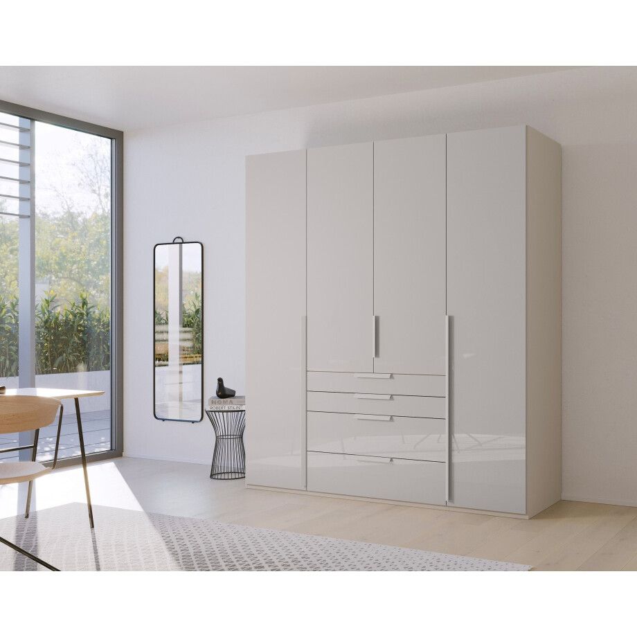 rauch Draaideurkast Purisma met glazen front, laden en vele accessoires, met soft-closetechniek afbeelding 1