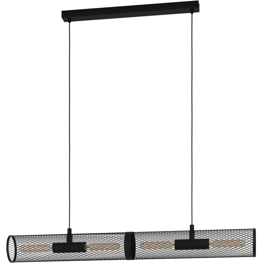 EGLO Hanglamp REDCLIFFE Hanglamp in zwart van staal - excl. E27 - 40W (1 stuk) afbeelding 1