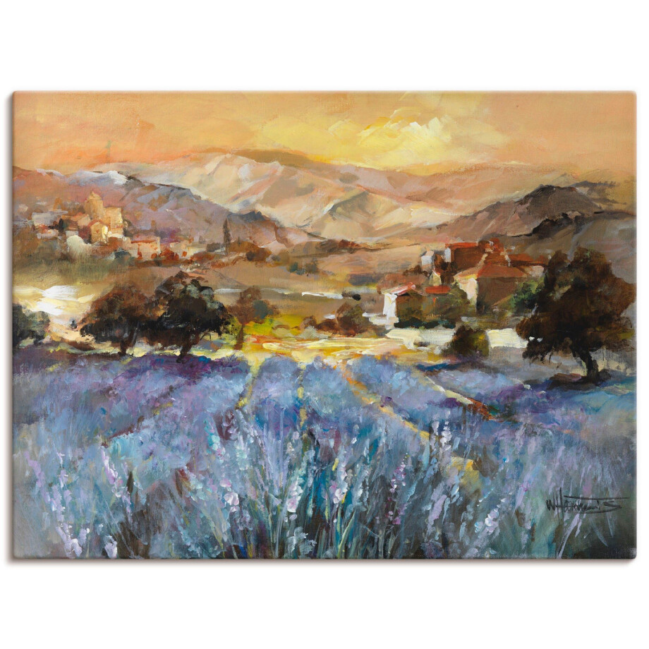 Artland Artprint op linnen Toscane Romantic I gespannen op een spieraam afbeelding 1